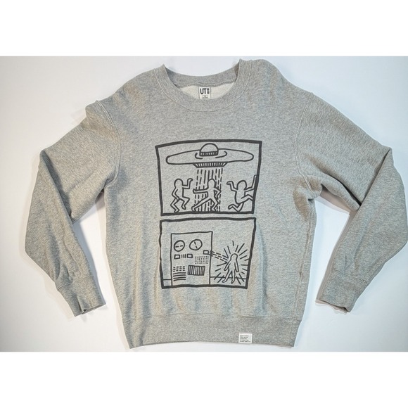 M & M Other - Uniqlo UT Keith Haring Graphic Crewneck Sweatshirt Mens M Gray